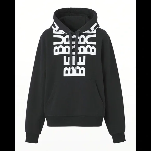 Burberry New wTags Poulter Drawstring Typographic Kangaroo Hoodie Multiple Sizes - Picture 2 of 5